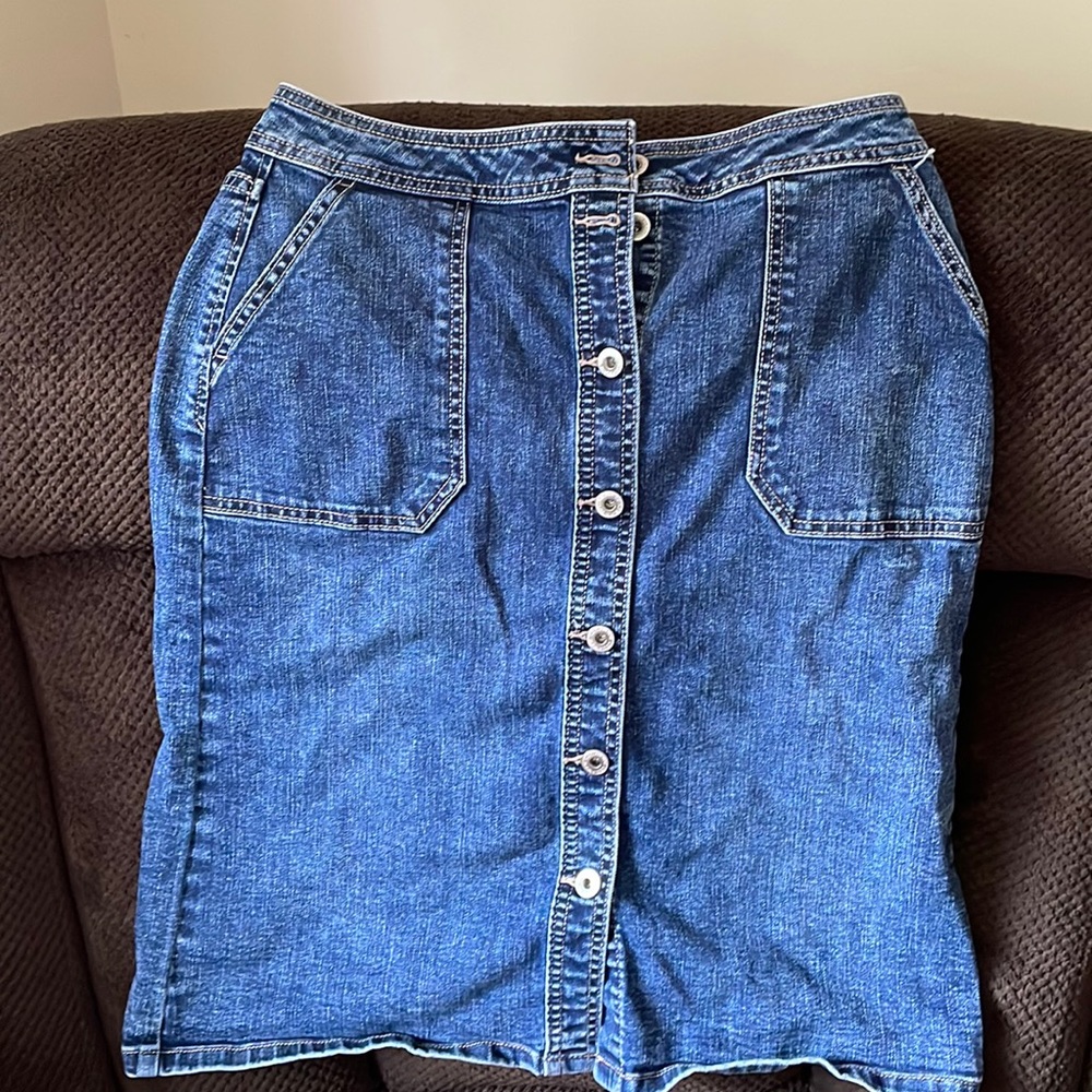 Liz Claiborne Jean skirt